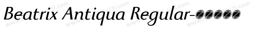 Beatrix Antiqua Regular字体转换